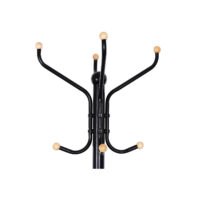 Kleiderständer Garderobenständer höhenverstellbar Metall Schwarz