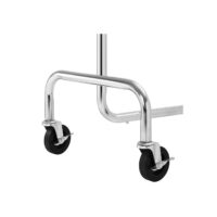 Schwerlast-Kleiderständer in Chrom, belastbar bis 130 kg.