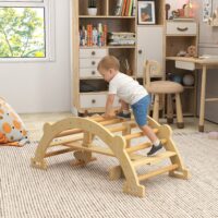 Kletterbogen Montessori Klettergerüst Indoor für Kinder aus Holz