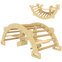 Kletterbogen Montessori Klettergerüst Indoor für Kinder aus Holz