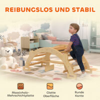 Kletterbogen Montessori Klettergerüst Indoor für Kinder aus Holz