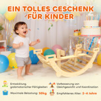 Kletterbogen Montessori Klettergerüst Indoor für Kinder aus Holz