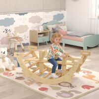 Kletterbogen Montessori Klettergerüst Indoor für Kinder aus Holz