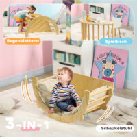 Kletterbogen Wippe Schaukel für Kleinkinder mit Polster
