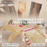 Klettergerüst Indoor mit Rutsche Prinzessin für Kinder aus Holz