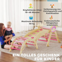 Klettergerüst Indoor mit Rutsche Prinzessin für Kinder aus Holz