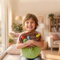 Kletterseil Schaukel mit Plattform für Kinder Outdoor 3-8 Jahre