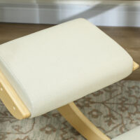 Kniehocker Kniestuhl ergonomisch schaukelnd für Homeoffice creme