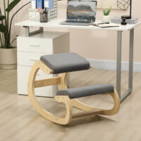 Kniehocker ergonomisch schaukelnd für Homeoffice grau