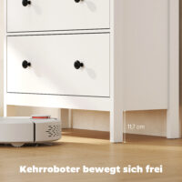 Kommode mit 4 Schubladen für Schlafzimmer und Flur weiss