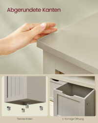 Aufbewahrungskommode für Kinderzimmer mit viel Stauraum.