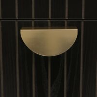 Kommode Highboard 3 Schubladen Melamin MDF 77x50x42cm Holzoptik schwarz