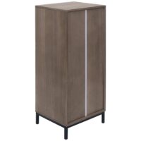 Kommode Highboard 3D-Design 5 Schubladen 84x35x29cm grau-braun