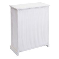 Kommode Schubladenkommode Massivholz Korb-Schublade 80x60x30cm shabby weiss