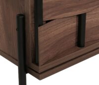 Moderne Kommode Sideboard mit 3D-Flecht-Design, Push-to-open-Funktion, Maße 109x75x40 cm, elegantes Möbelstück für Wohnzimmer oder Flur.