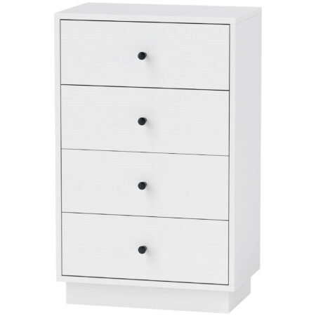 Kommode Sideboard Schrank modern mit 7 Schubladen Holz weiss