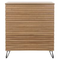 Kommode Sideboard Highboard 3D-Design 3 Schubladen 94x80x45cm natur