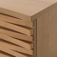 Kommode Sideboard Highboard 3D-Design Staufächer 85x95x45cm natur