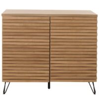 Kommode Sideboard Highboard 3D-Design Staufächer 85x95x45cm natur
