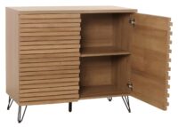 Kommode Sideboard Highboard 3D-Design Staufächer 85x95x45cm natur