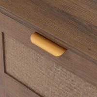 Kommode Sideboard Highboard Schubladen Staufach Leinenfront braun