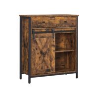 Kommode Sideboard Anrichte Industrie Holz Braun Schwarz