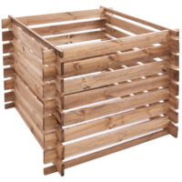 Holzkomposter zur umweltfreundlichen Herstellung von Komposterde.