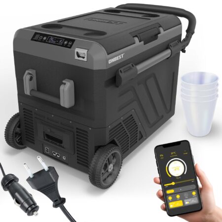Große 50 Liter Kühlbox mit digitaler Temperatursteuerung per App.