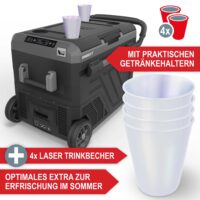 Große 50 Liter Kühlbox mit digitaler Temperatursteuerung per App.