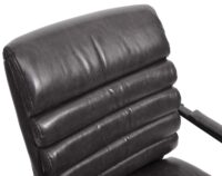 Konferenzstuhl Esszimmerstuhl Freischwinger Vintage Wildleder-Optik Metall schwarz