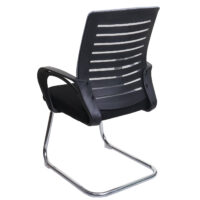 2er Set Konferenzstuhl Freischwinger Stoff grau bis 150 kg