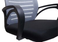 2er Set Konferenzstuhl Freischwinger Stoff grau bis 150 kg