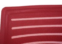 2er Set Konferenzstuhl Freischwinger Stoff rot bis 150 kg