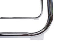 2er Set Konferenzstuhl Freischwinger Stoff rot bis 150 kg