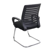 2er Set Konferenzstuhl Freischwinger schwarz bis 150 kg