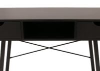 Konsolentisch Ablagentisch Beistelltisch 3D-Struktur 100x40cm schwarz