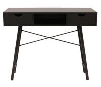 Konsolentisch Ablagentisch Beistelltisch 3D-Struktur 100x40cm schwarz