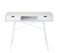Konsolentisch Ablagentisch Beistelltisch 3D-Struktur 100x40cm weiss