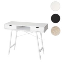 Konsolentisch Ablagentisch Beistelltisch 3D-Struktur 100x40cm weiss