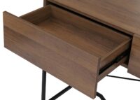Konsolentisch Beistelltisch Ablagetisch Schublade Industrial 81x120x40cm braun