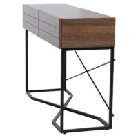 Konsolentisch Beistelltisch Ablagetisch Schublade Industrial 81x120x40cm braun