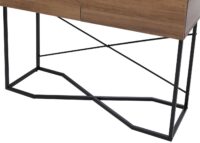 Konsolentisch Beistelltisch Ablagetisch Schublade Industrial 81x120x40cm braun