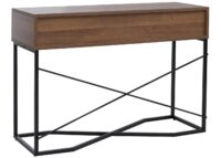 Konsolentisch Beistelltisch Ablagetisch Schublade Industrial 81x120x40cm braun