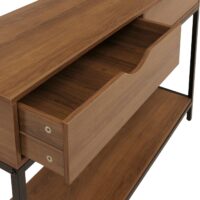 Konsolentisch Beistelltisch Ablagetisch Schubladen Industrial 76x109x30cm braun