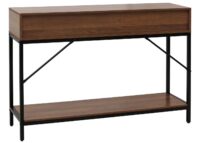 Konsolentisch Beistelltisch Ablagetisch Schubladen Industrial 76x109x30cm braun