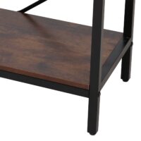Konsolentisch Beistelltisch Ablagetisch Schubladen Industrial 76x109x30cm rotbraun
