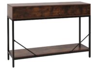 Konsolentisch Beistelltisch Ablagetisch Schubladen Industrial 76x109x30cm rotbraun