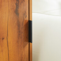 Konsolentisch Beistelltisch Sideboard Industriedesign 40x30x76cm Natur - Industrial-Design Tisch mit natürlichem Holz.