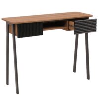Konsolentisch Flur Beistelltisch Ablage Schublade 88x110x40cm natur