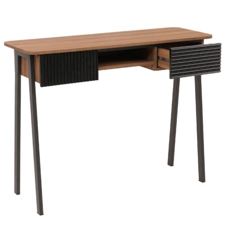 Konsolentisch Flur Beistelltisch Ablage Schublade 88x110x40cm natur